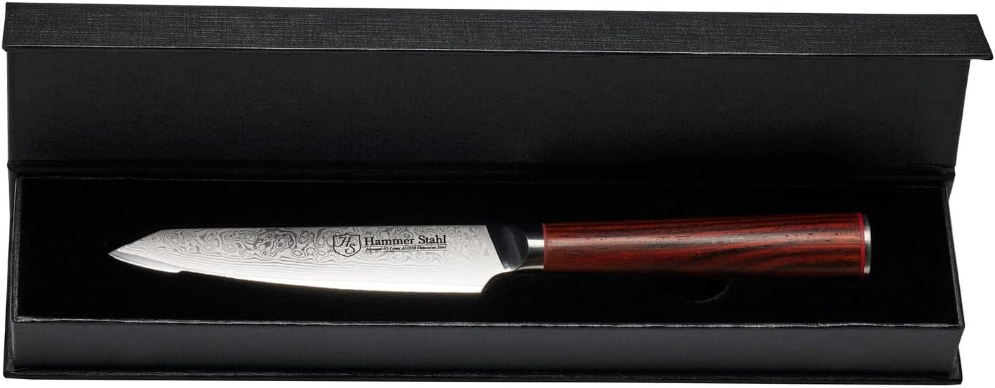 KD 67-Layer Damascus Steel Utility Knife AUS10 Japanese Knife