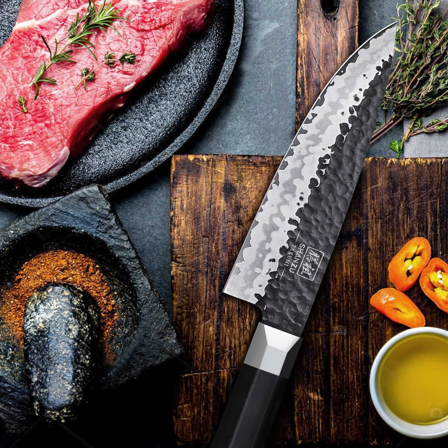 KD Japanese Chef Knife 7 Layers High Carbon Steel G10 Fiberglass Handle