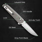KD Pocket Folding Knife D2 Steel Drop Point Blade G10 Handle Knife