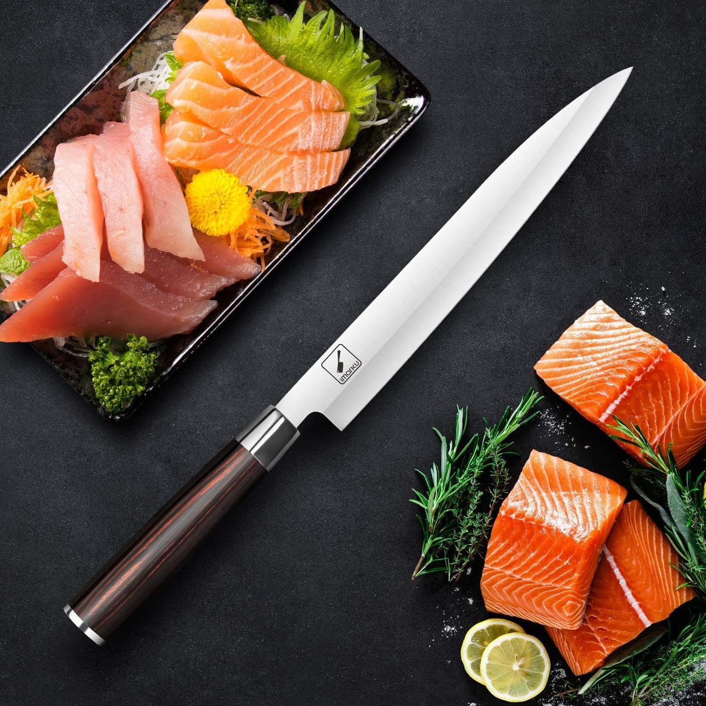 KD Japanese Sashimi Sushi Knife 10" Yanagiba Knife