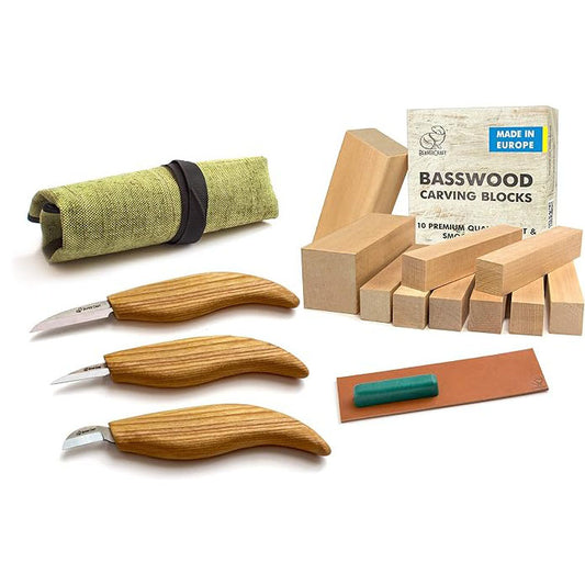 KD Wood Carving Tools Kit S15 Basswood Carving Blocks Set