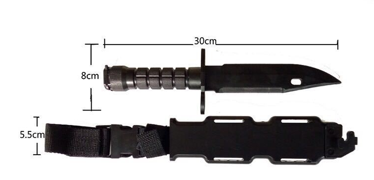 KD Plastic Hunting Knife Model Tactical Training Soft Knife