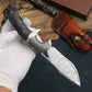 KD Pocket Folding Knife Hunting Knife with leather case