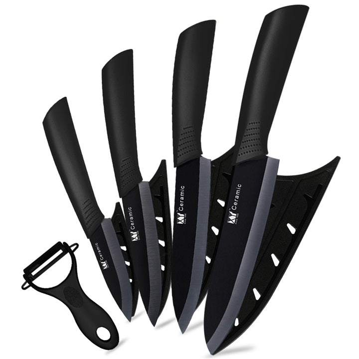 KD Ceramic knife set black blade ceramic knife