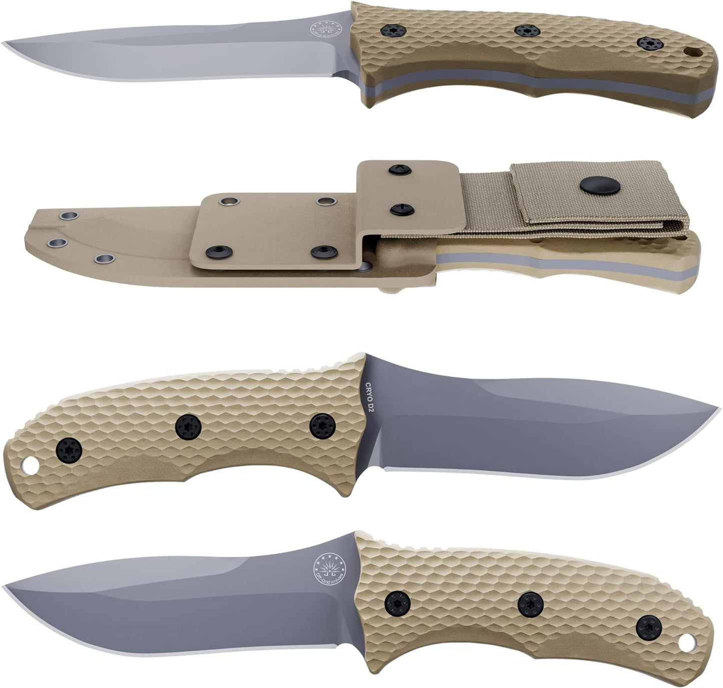 KD Hunting Knife with Kydex Sheath is suitable for Camping