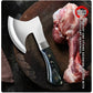 KD Axe Boning Knife Stainless Steel Chopping Meat Bones with Sheath