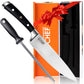 KD Chef Knife Meat Kitchen Knife with Sharpener & Gift Box