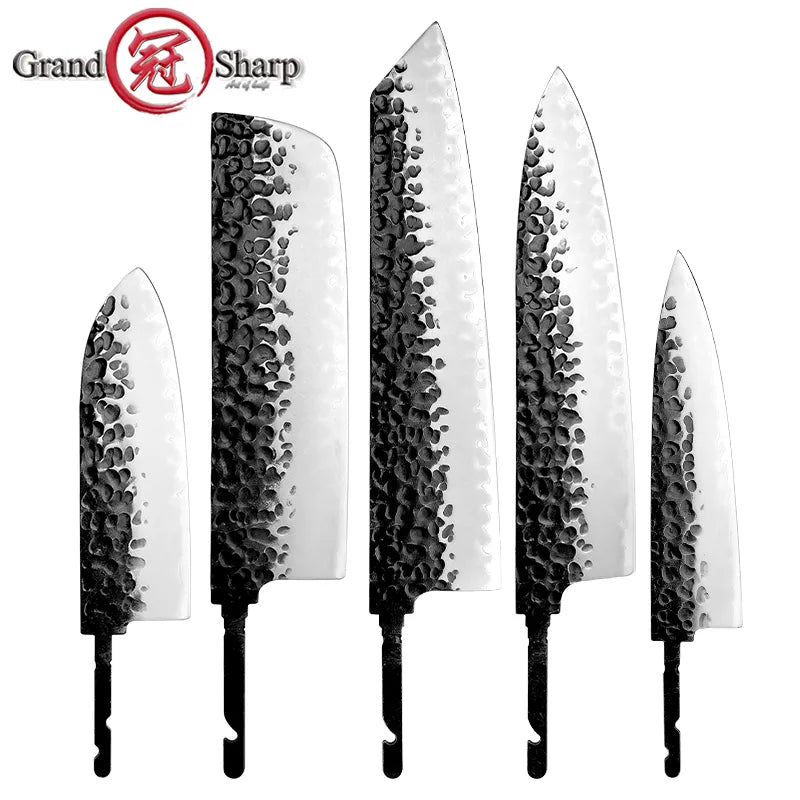 KD Japanese Kitchen Knives Blank Blade DIY AUS-10 Steel