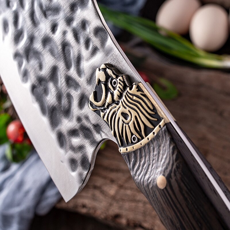 KD Butcher Kitchen Knives Household Hammer Pattern Chopping Cutting Chicken Duck Slaughter Fish Knife