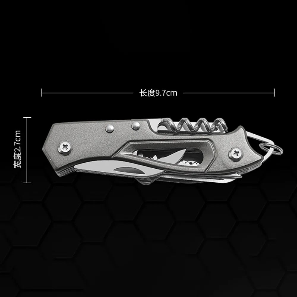 KD Multifunctional Swiss Knife Multitool Bottle Opener Saw Military Fold Pocket Knife