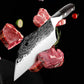 KD Forged Butcher Kitchen Knife Handmade High-Carbon Clad Steel Knife Cleaver Filleting Slicing Knife