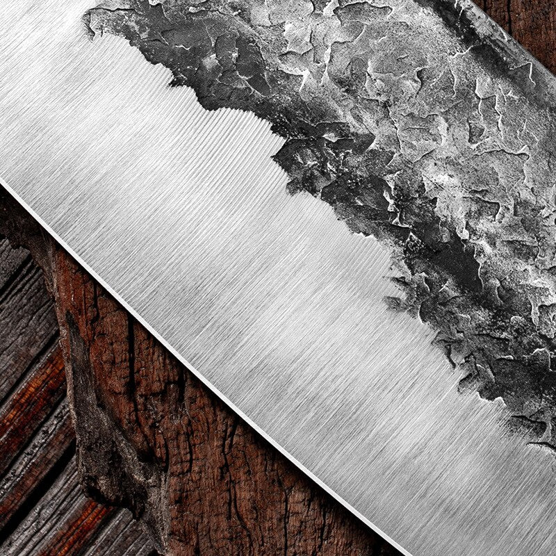 Totally Handmade Kitchen Knife  Stainless Steel Forged Knife
