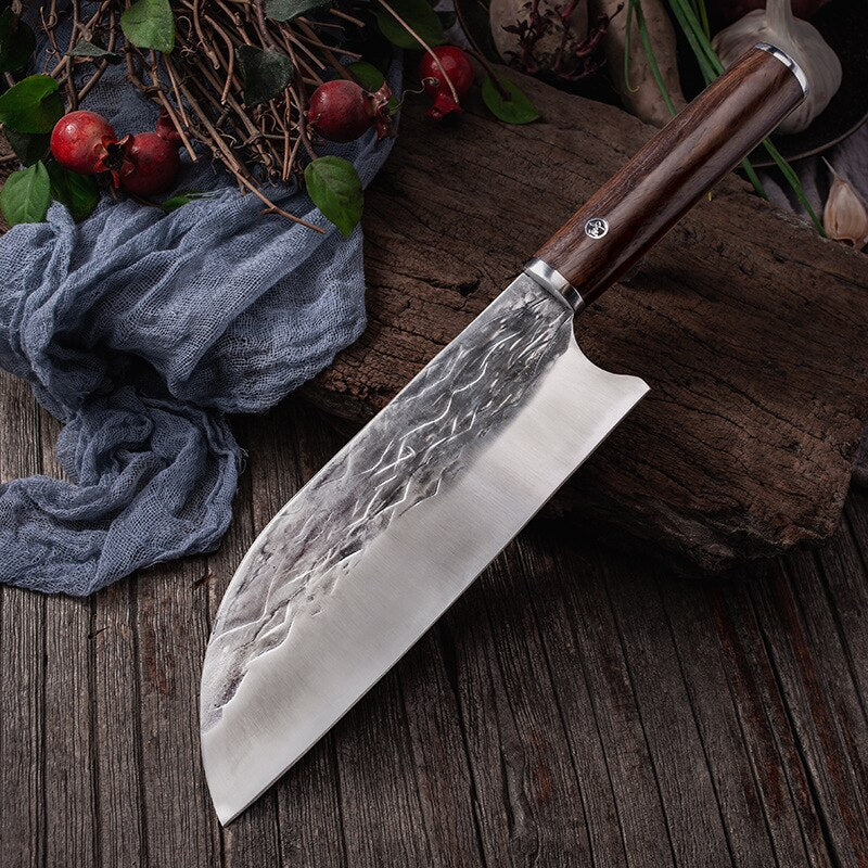 Traditional Handmade Forged Kitchen Knife Hammer Stainless Steel Chopp –  Knife Depot Co.