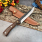 KD Serbian Forged Boning Butcher Knives Set Chef Slaughter Kitchen Knives Meat Cleaver With Cover Sheath