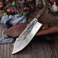 KD Traditional Forged Kitchen Knife Set Handmade Hammer Stainless Steel Chef's Chopper Cooking Knives