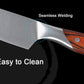 KDJapanese Nakiri Santoku Knife Stainless Steel Chef Kitchen Knife Meat Cleaver Wood Handle Cutlery