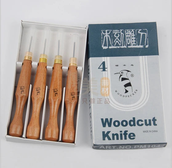 KD Carpenter Carving Chisel Tool Set Wood Handle Carving Tools Woodcut Knife