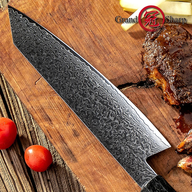 KD Damascus Kiritsuke Knife VG10 Japanese Steel Chef Kitchen Knife