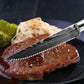 KD 1-6 Pcs Beef Cleaver Cutlery Table Knife Set Stainless Steel Serrated Knife Steak Cheese Dessert Ham Knife