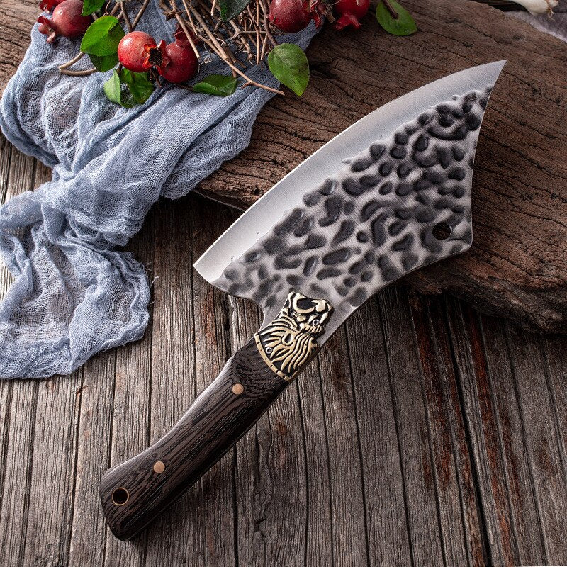 KD Butcher Kitchen Knives Household Hammer Pattern Chopping Cutting Chicken Duck Slaughter Fish Knife
