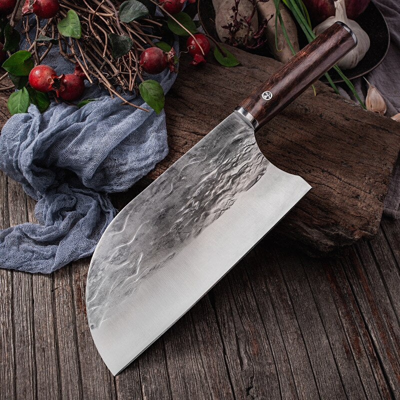 Handmade Stainless Steel Forging Chopper Kitchen Knives Meat