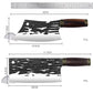 KD Chinese Forged Butcher Kitchen Knives Chef Cleaver Handmade High Carbon Steel Knives