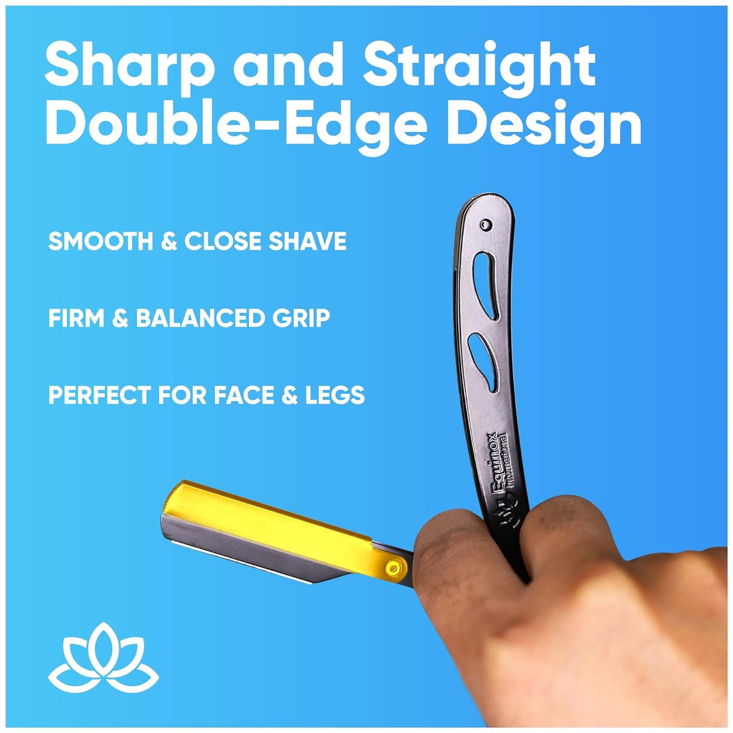 KD Barber Straight Razor Blade with 100 Single Derby Blades