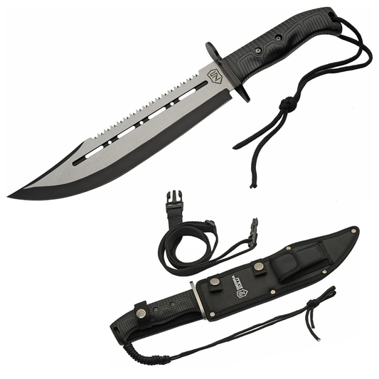 KD Hunting Knife 10.5" Outdoor Hunting Knife with Sheath
