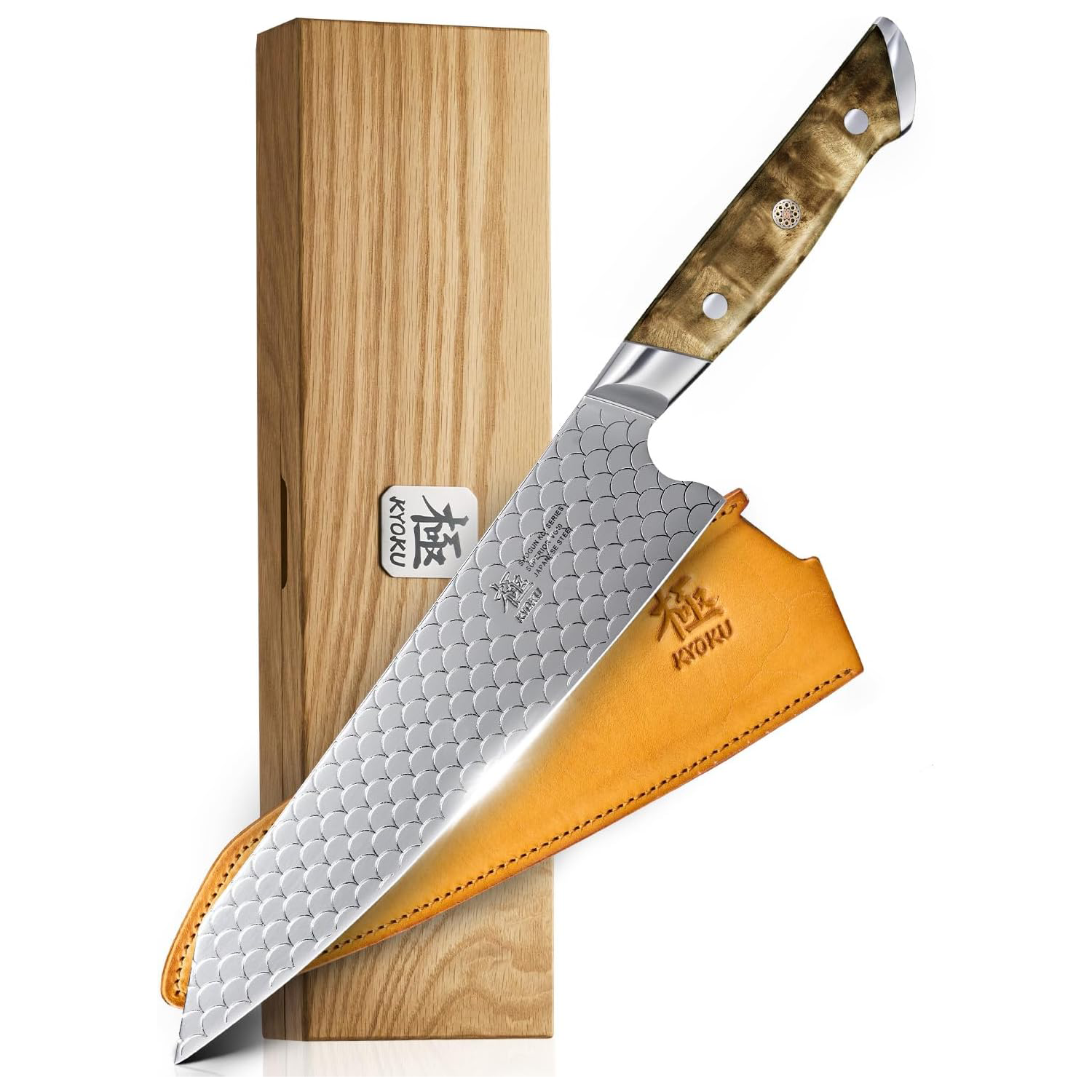 KD Japanese Hand Forged Kiritsuke Chef Knife VG10 with Sheath & Gift Box