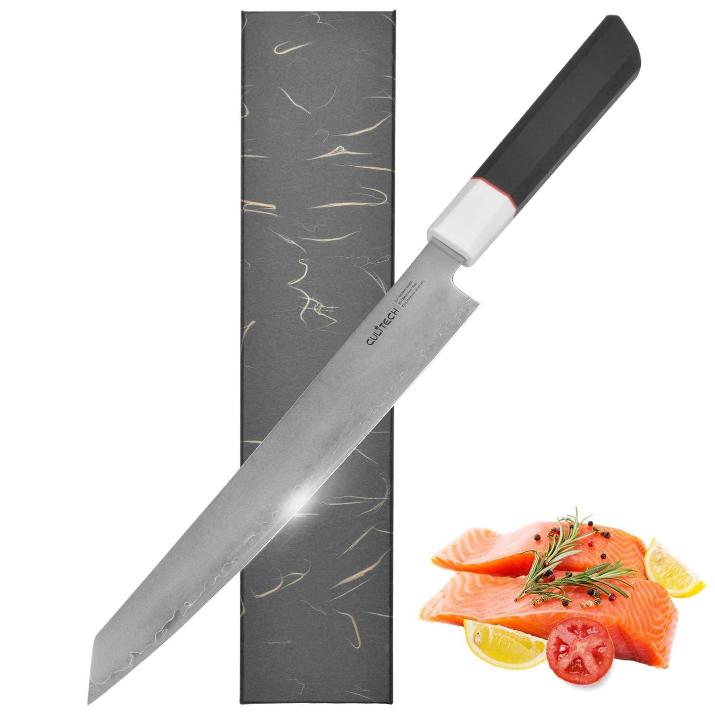 KD Sujihiki Knife 9.5 SashimiSushi Knife with G10 Octagonal Handle