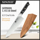 KD 8.5'' Inch Chef Knife German Kitchen KnivesMeat Tools with Ebony Handle