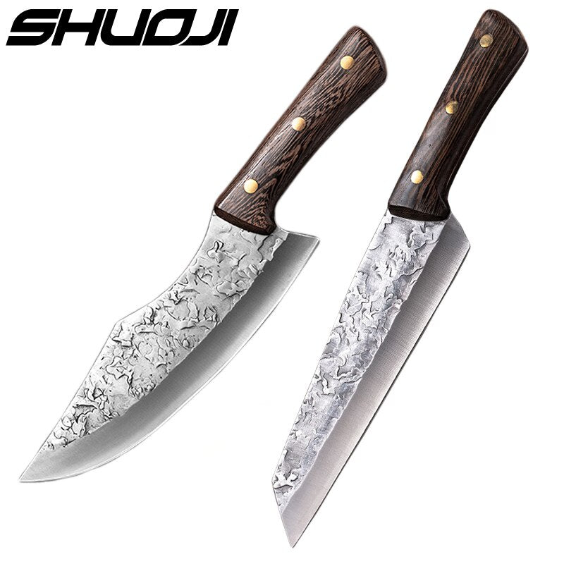 Forge Boning Knife Japanese Full Tang Handle Knife Handmade Steel Kitchen Boning Knives