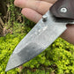 KD Handmade VG10 Damascus Pocket Knife Camping Folding Knife