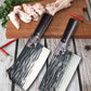 KD Serbian Chef Kitchen Knives Take Carrying Meat Cleaver Butcher Camping Outdoor Knives