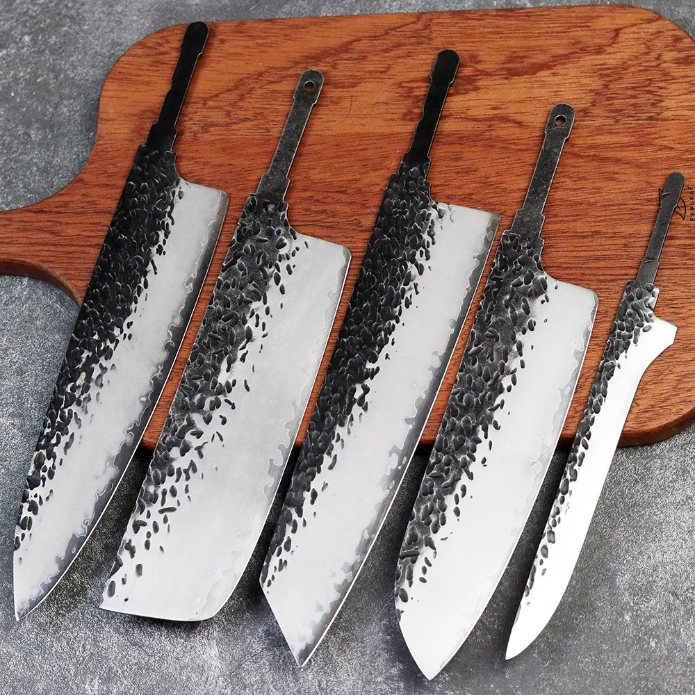KD Handmade Knife Blade DIY Kitchen Knife Blank High Carbon Steel