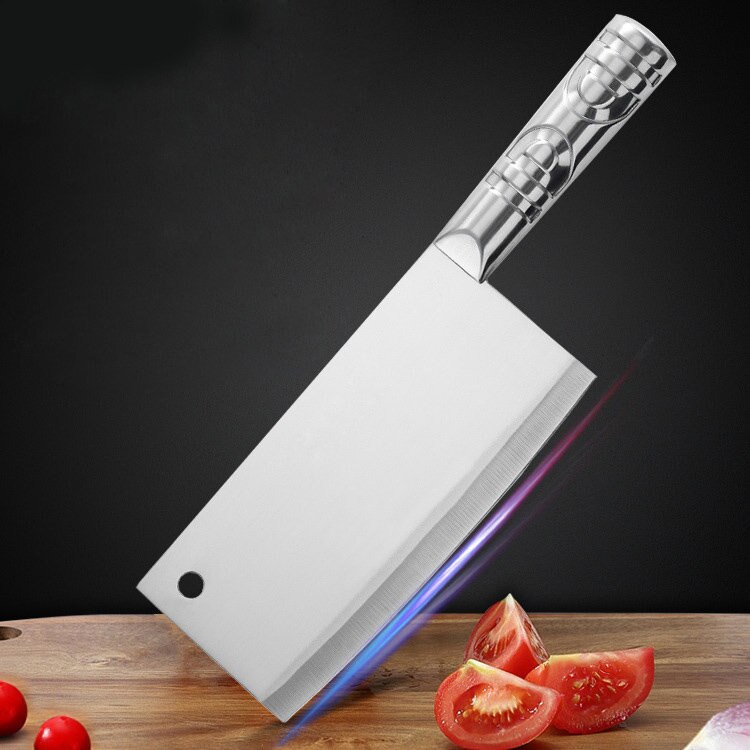 KD Chinese Stainless Steel Cleaver Chopping Kitchen Knife Chef Butcher Fish Meat Vegetable Knife