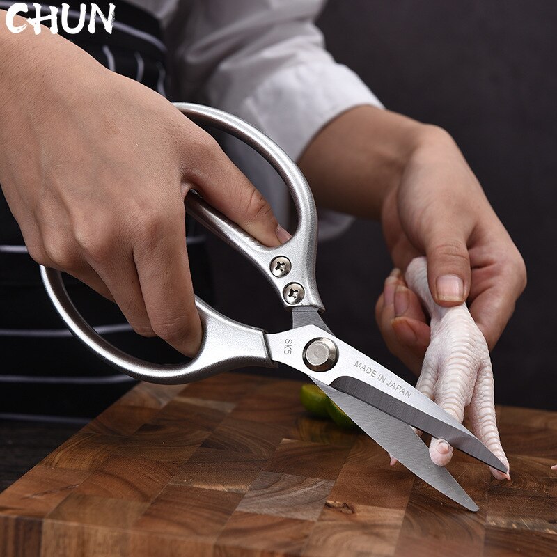 Stainless Steel Sharp Korean Barbecue BBQ Kitchen Scissors