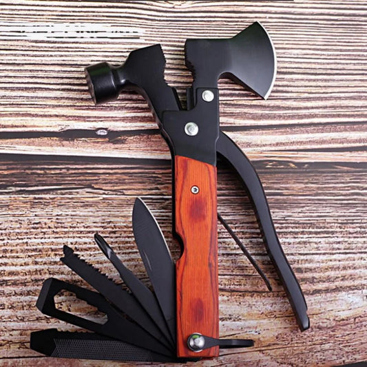 KD Multifunctional Small Axe Hammer Camping Pocket Knife