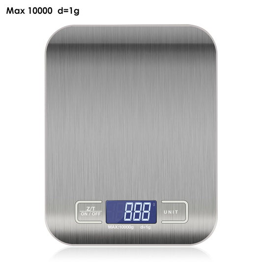 10kg Electronic Kitchen Scale LCD Measuring Tool Stainless Steel Digital Weighing