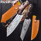 Kitchen Chef Knife Viking Knife with Sheath Outdoor Camping BBQ Knife