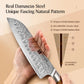 KD 7'' Santoku Knife 73 Layers Real Damascus Steel Knife