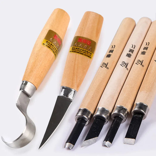 KD Wood Carving Knife Tools Chisel Woodworking Cutter Hand Tool Set