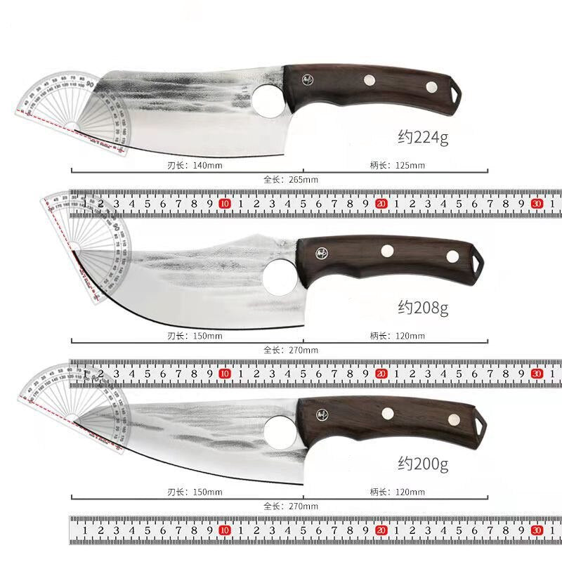 KD Japanese Kitchen Boning Knives Full Tang Handle Knife Forging Steel Chef Slicing Utility Santoku Cleaver