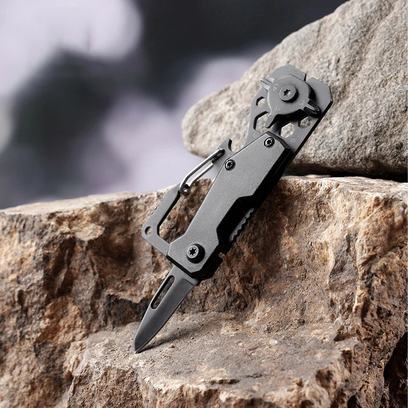 KD Stainless Steel Folding Pocket Knife Multifunction Camping Tool
