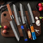 KD Japanese Damascus Steel Kiritsuke Kitchen Knife with Different Handles