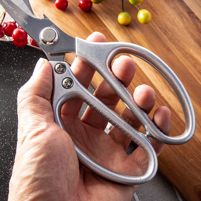 KD Alloy Kitchen Scissors Chicken Bone Strong Scissor Stainless Steel Shears Knife