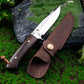 KD Hunting Knife Outdoor Survival Knife Wilderness Knife with Sheath