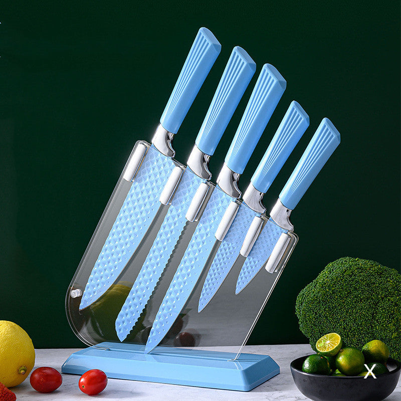 KD Colorful Household Acrylic Knife Six-piece Set