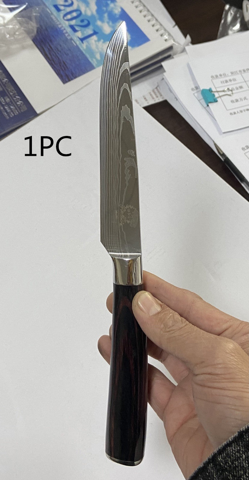 KD Knife Color Wooden Handle Steak Knife Stainless Steel Western Kitchen Knives Kitchen Fruit Knife