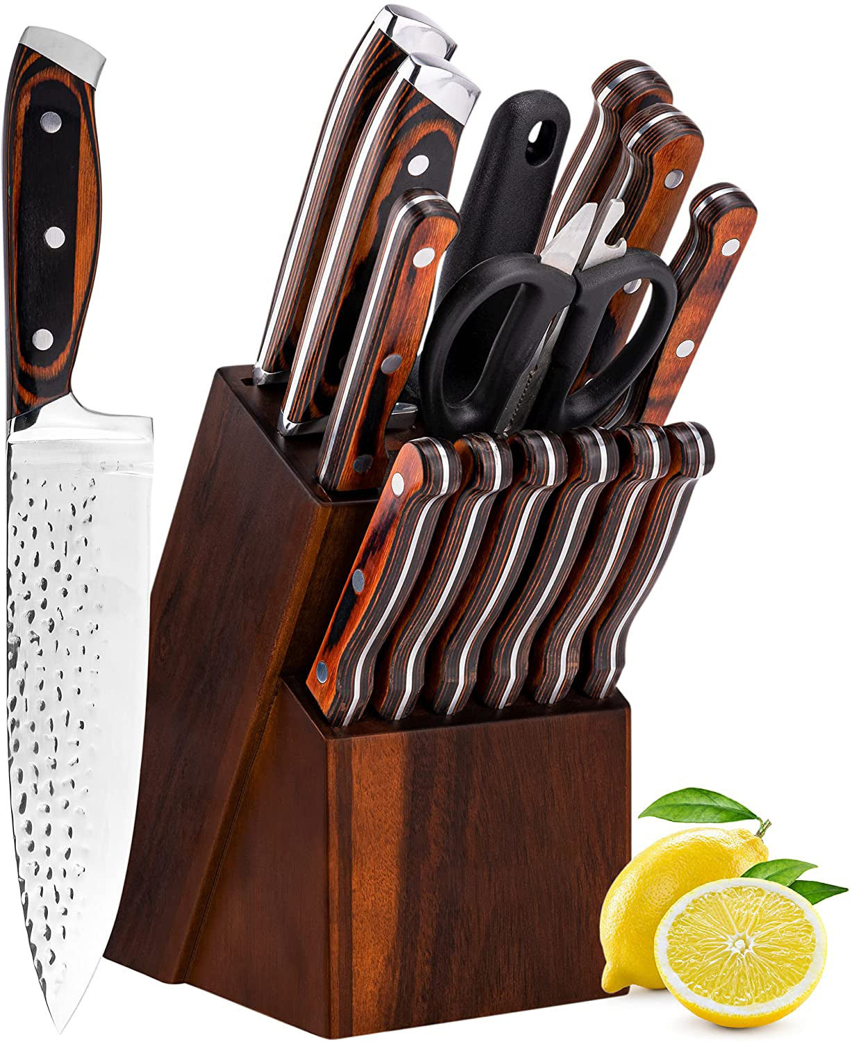 KD Knife Set Of 15 Hammered And Forged Chef's Knives For Domestic Use